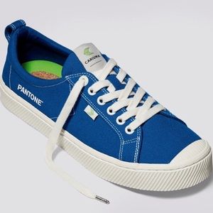 CARIUMA Oca Low Pantone Classic Blue Canvas Lace Up Sneakers Size 9.5